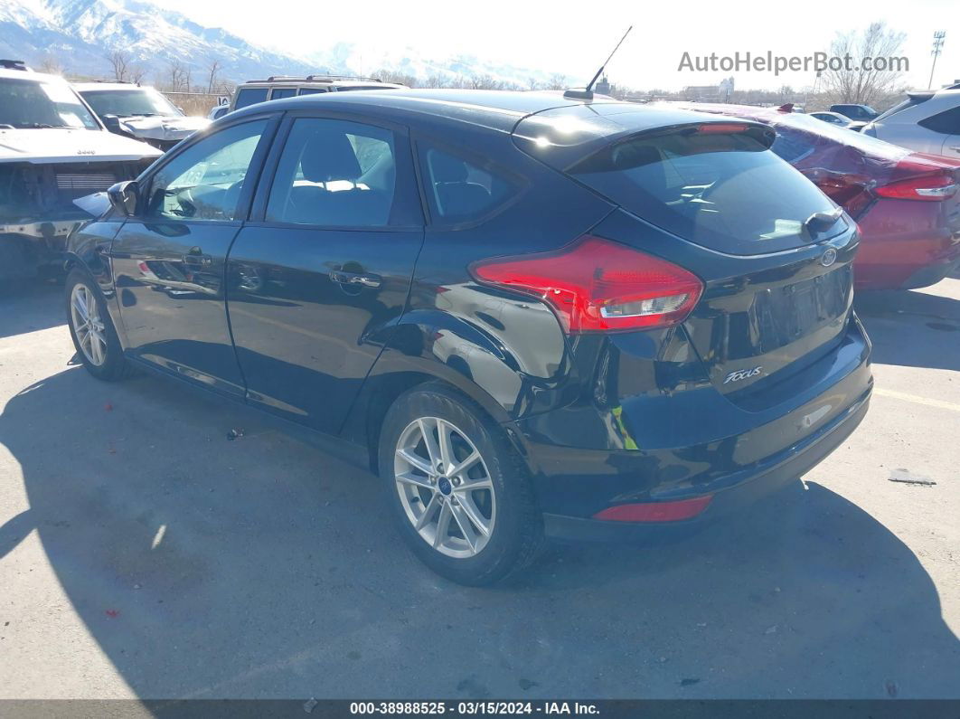 2018 Ford Focus Se Black vin: 1FADP3K2XJL283607