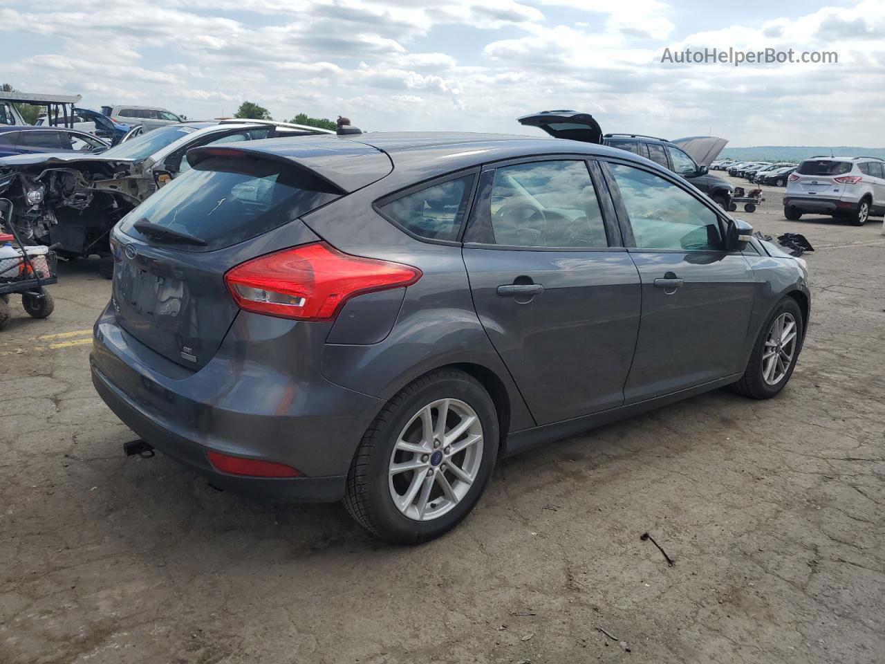 2015 Ford Focus Se Black vin: 1FADP3KE4FL213098