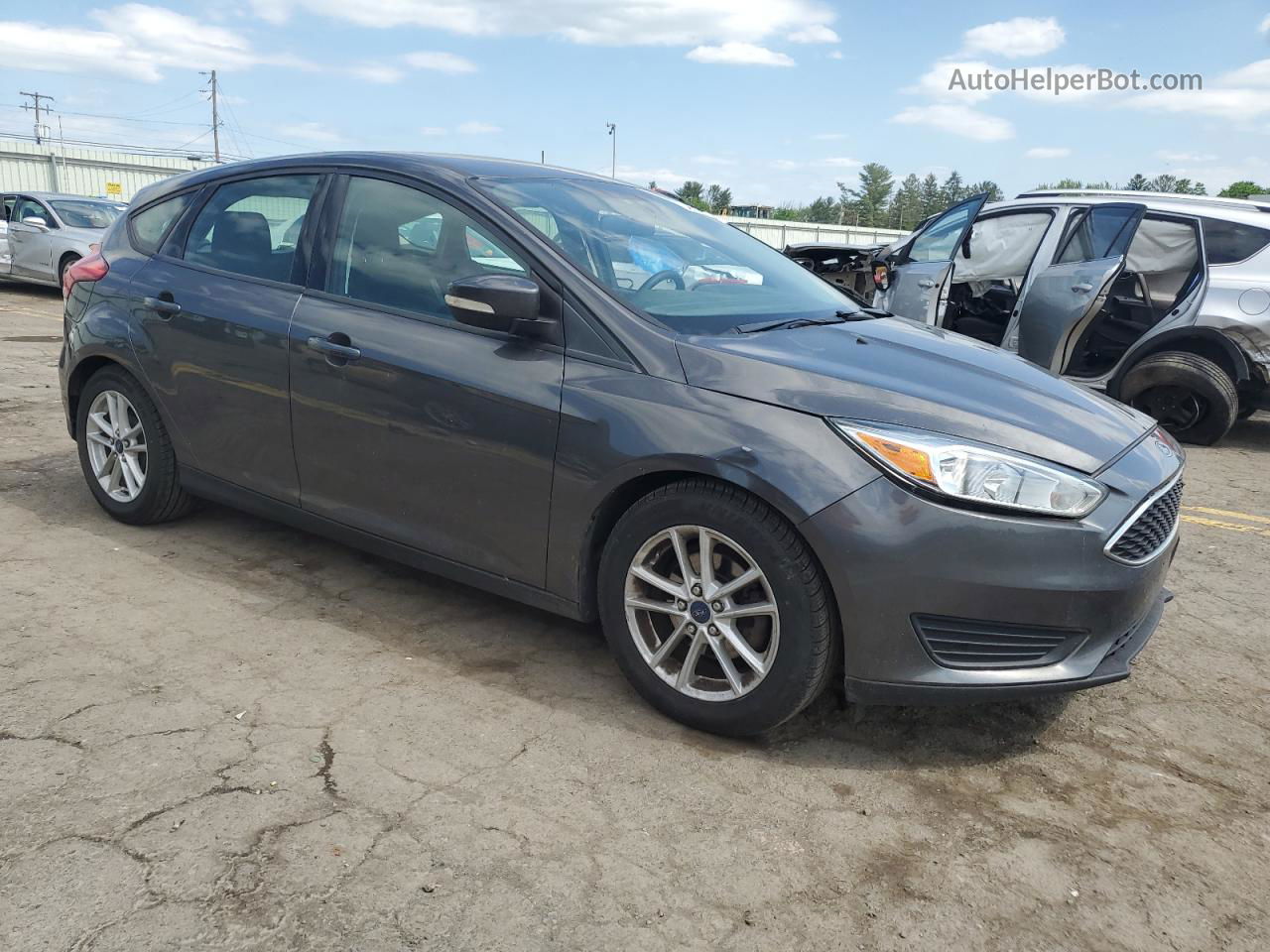 2015 Ford Focus Se Black vin: 1FADP3KE4FL213098