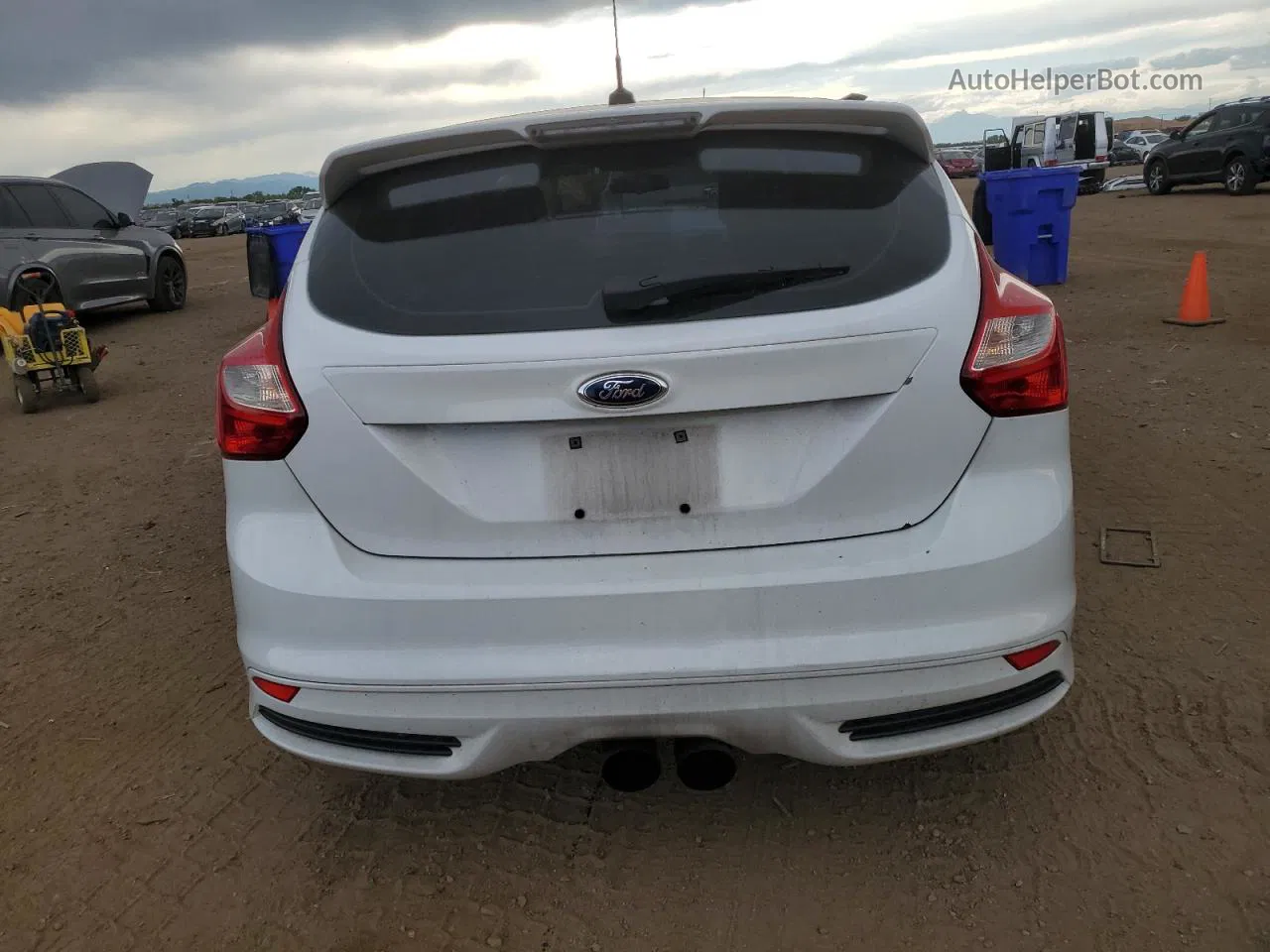 2013 Ford Focus St Белый vin: 1FADP3L90DL249191