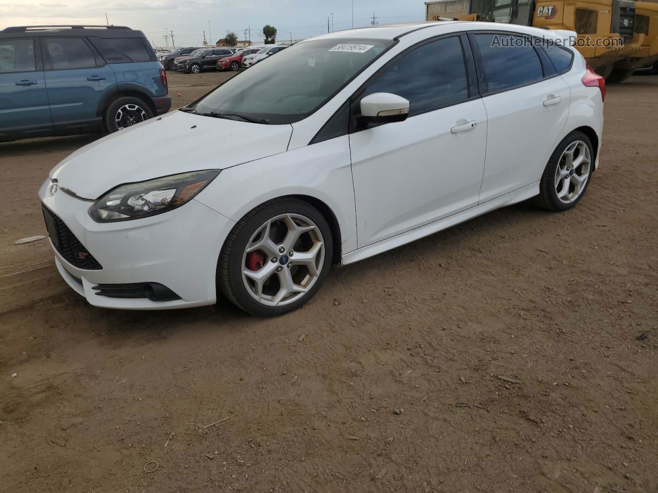 2013 Ford Focus St White vin: 1FADP3L90DL249191