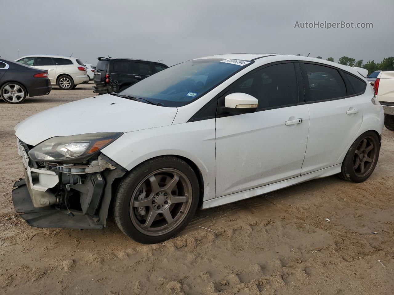 2014 Ford Focus St White vin: 1FADP3L90EL109255