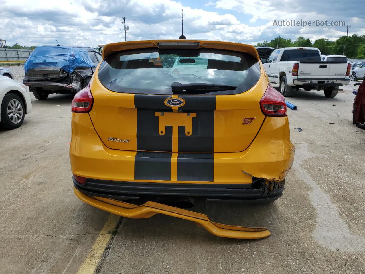 2016 Ford Focus St Yellow vin: 1FADP3L90GL281739