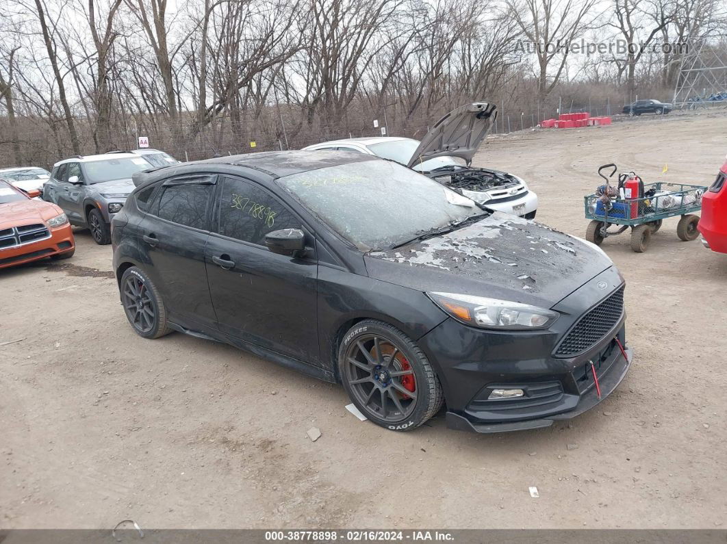 2017 Ford Focus St Черный vin: 1FADP3L90HL213698