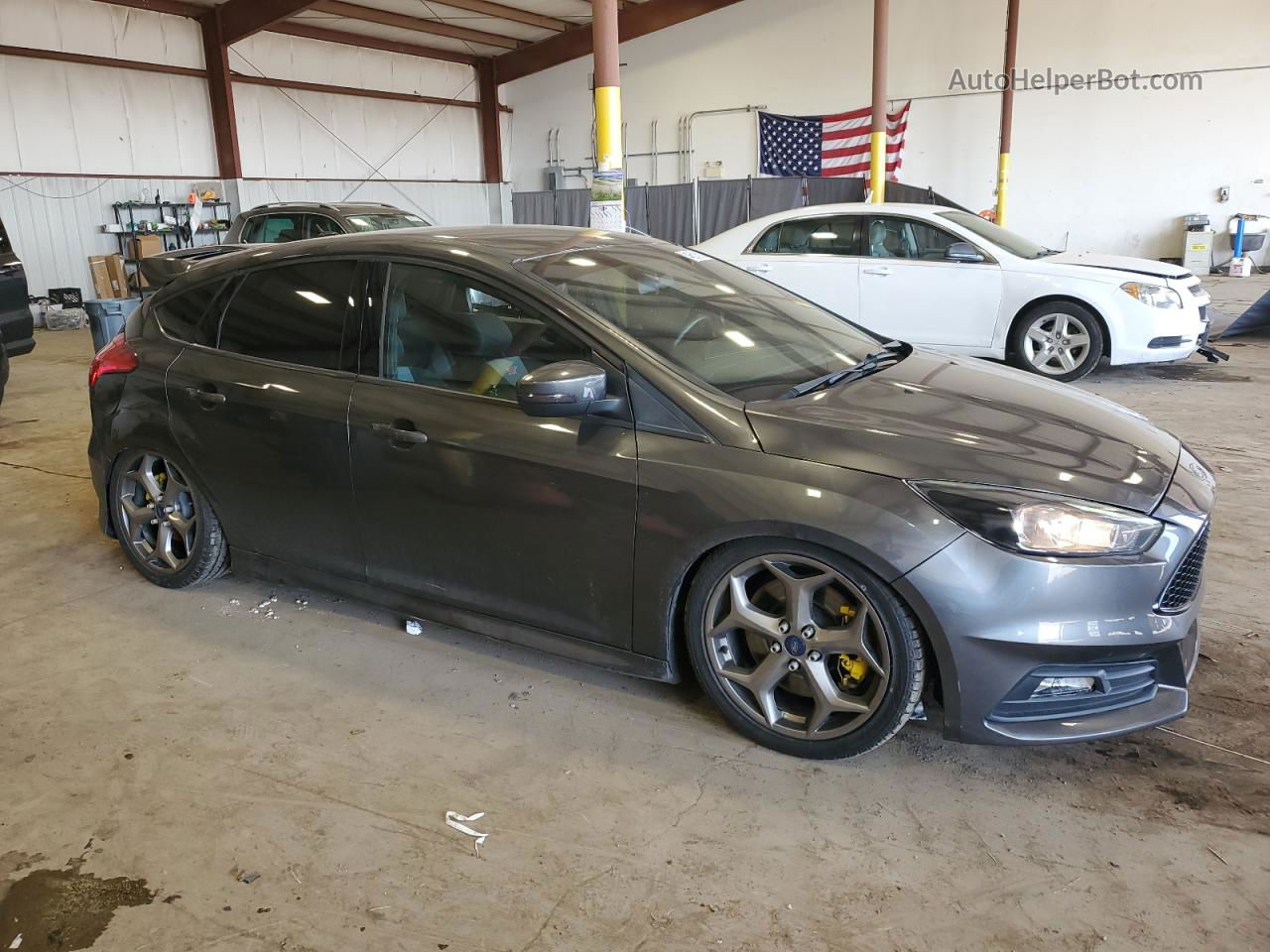 2018 Ford Focus St Gray vin: 1FADP3L90JL306954