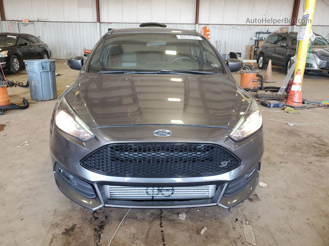 2018 Ford Focus St Gray vin: 1FADP3L90JL306954