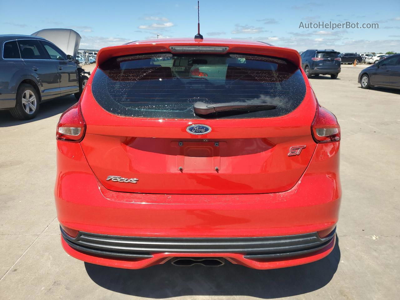 2017 Ford Focus St Red vin: 1FADP3L91HL204511