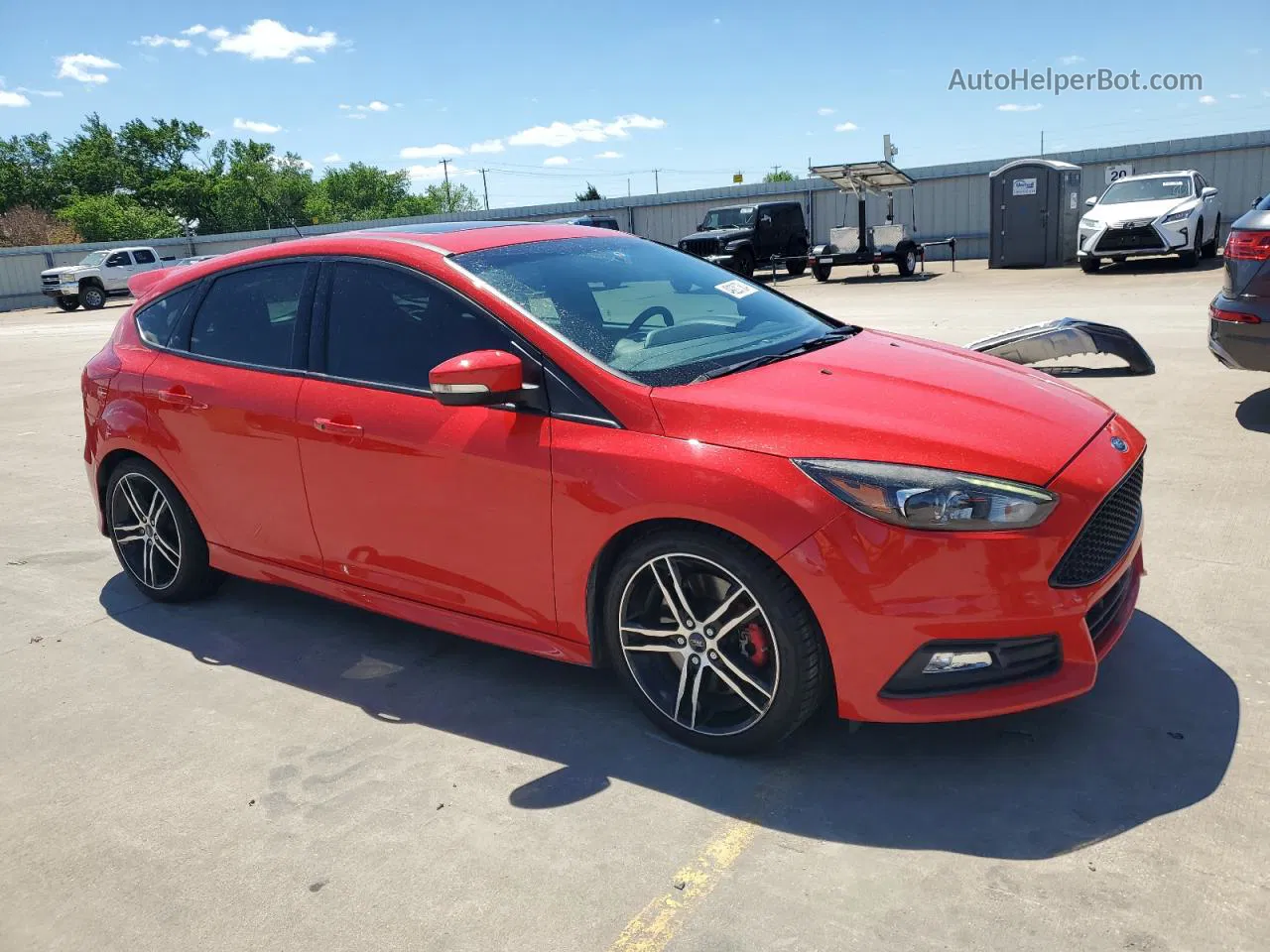 2017 Ford Focus St Red vin: 1FADP3L91HL204511