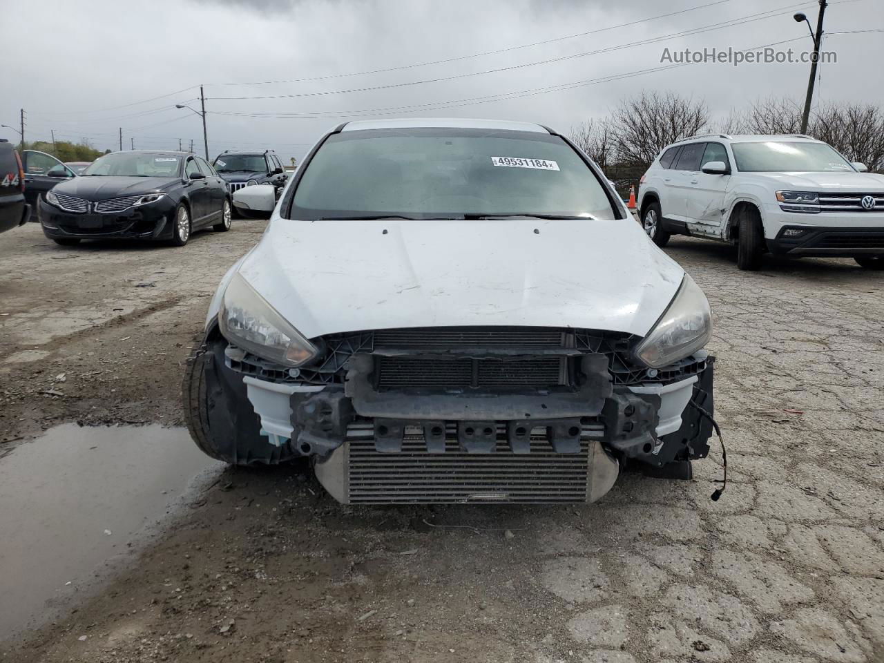 2017 Ford Focus St White vin: 1FADP3L91HL270749