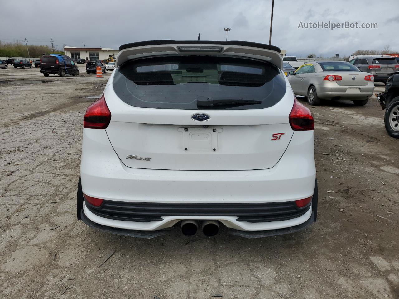 2017 Ford Focus St White vin: 1FADP3L91HL270749