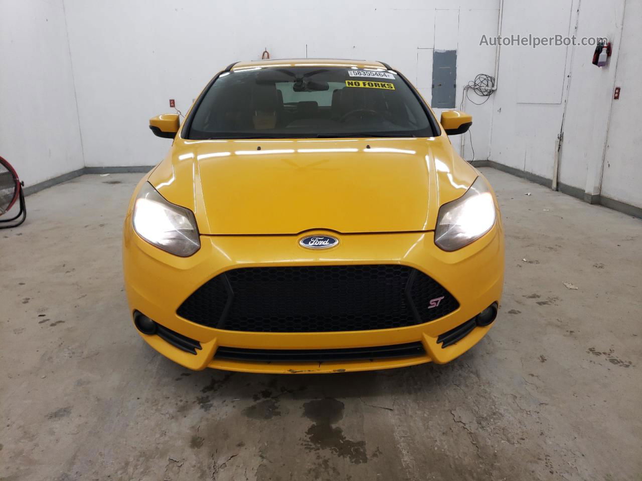 2013 Ford Focus St Yellow vin: 1FADP3L92DL207041