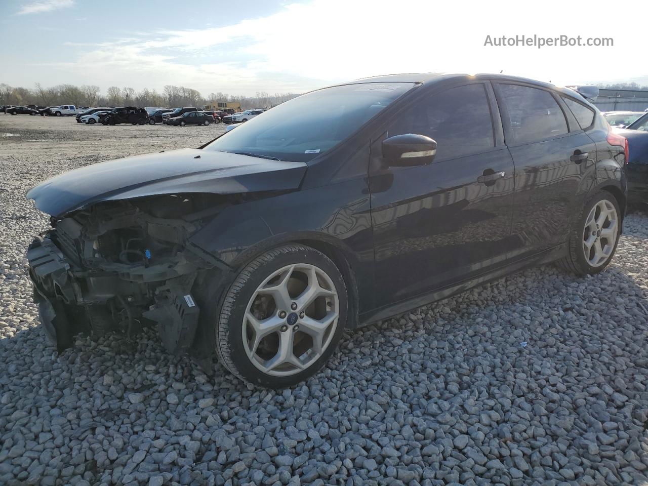 2014 Ford Focus St Черный vin: 1FADP3L92EL316486