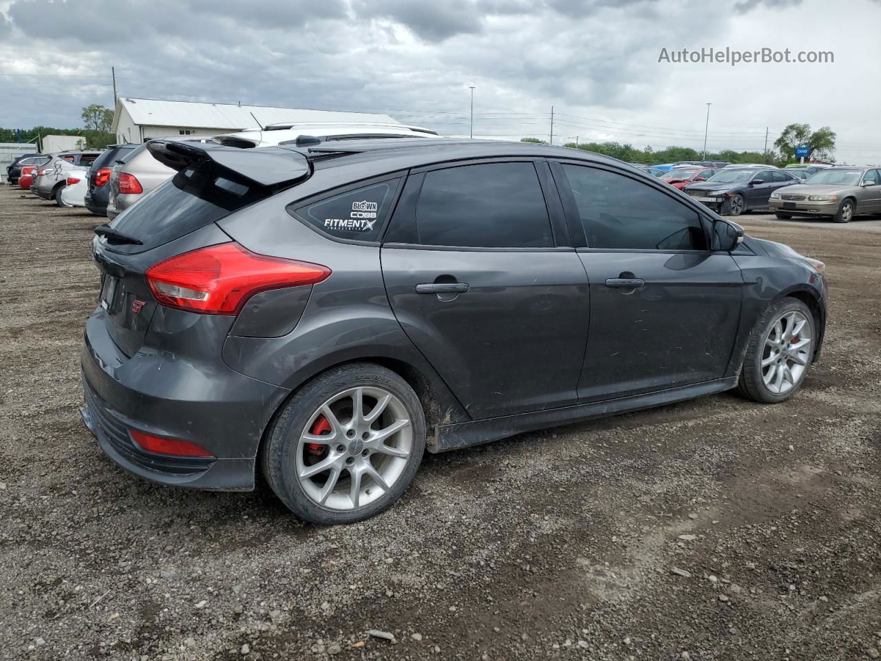 2016 Ford Focus St Gray vin: 1FADP3L92GL212518