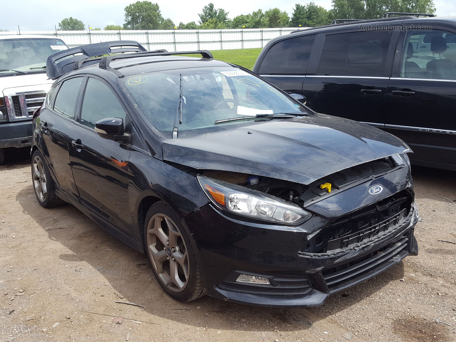 2016 Ford Focus St Black vin: 1FADP3L92GL258611