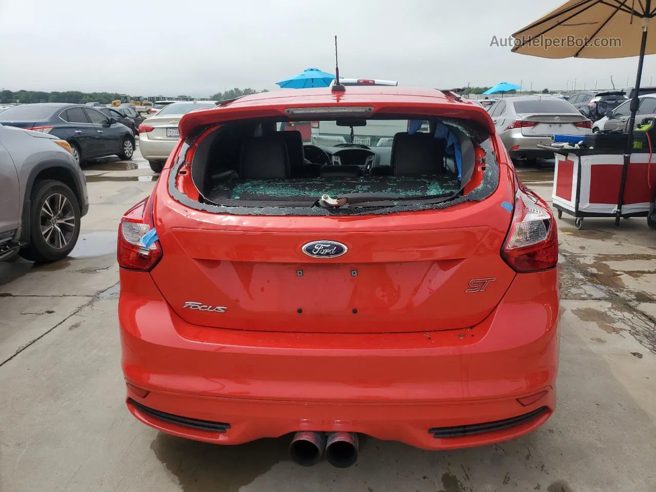 2014 Ford Focus St Red vin: 1FADP3L93EL310924