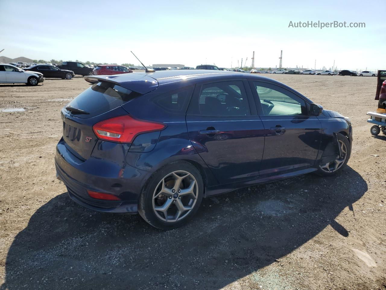 2017 Ford Focus St Blue vin: 1FADP3L93HL318901