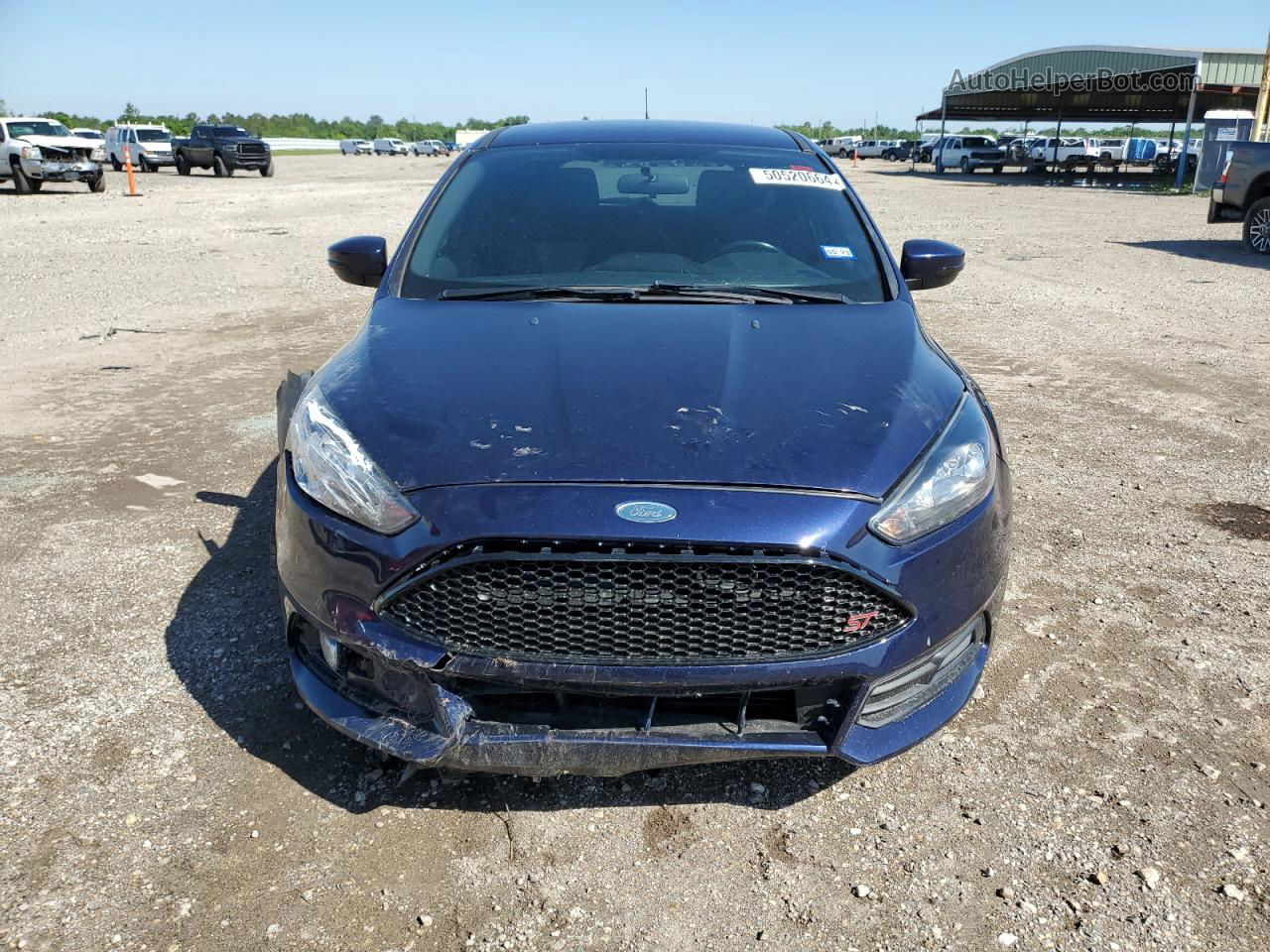 2017 Ford Focus St Blue vin: 1FADP3L93HL318901