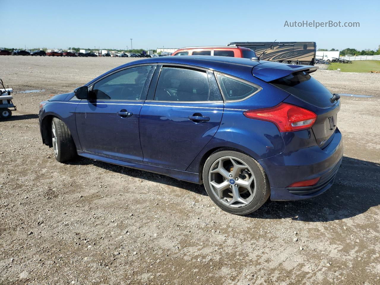 2017 Ford Focus St Blue vin: 1FADP3L93HL318901