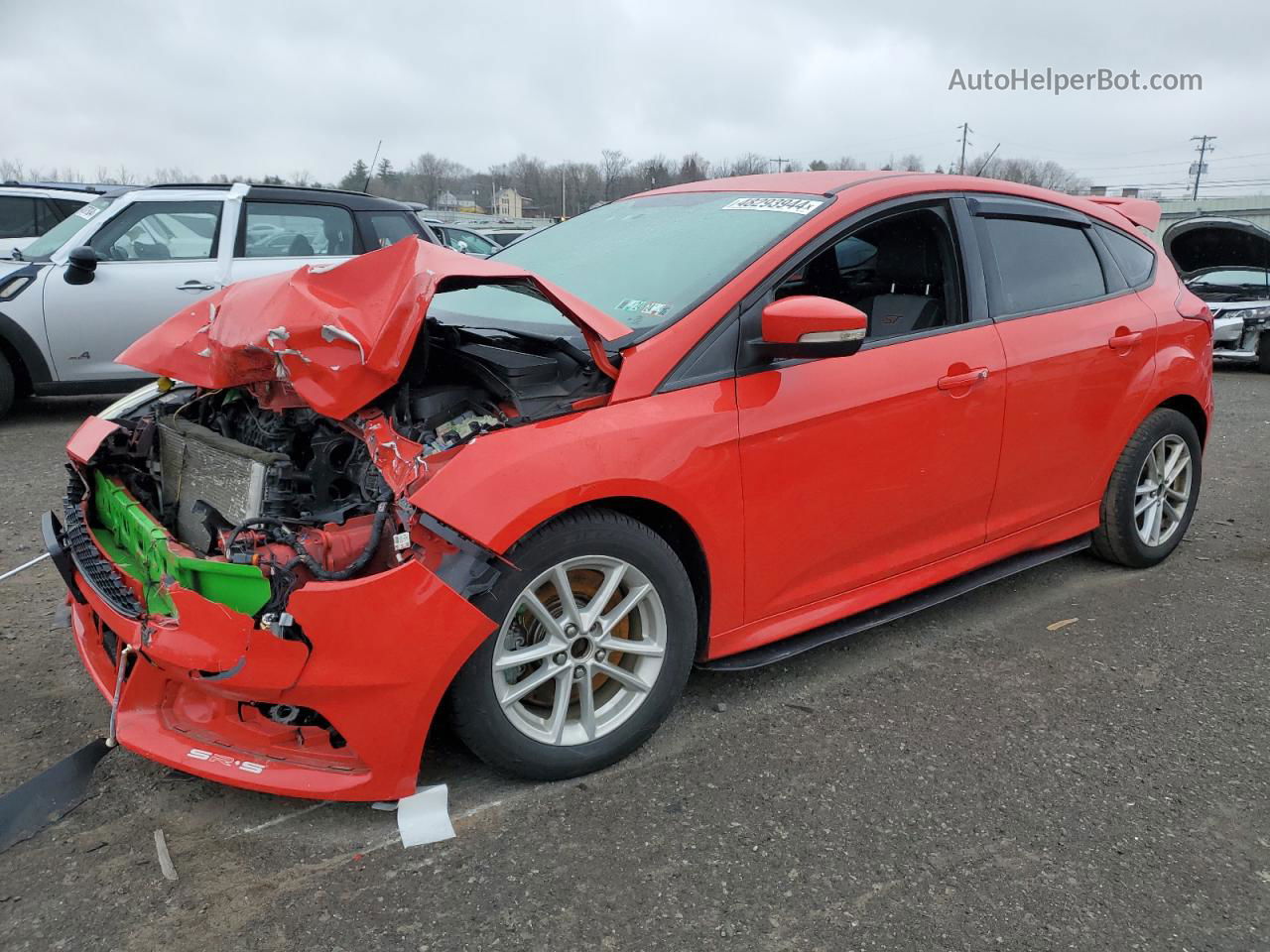 2017 Ford Focus St Red vin: 1FADP3L93HL331549