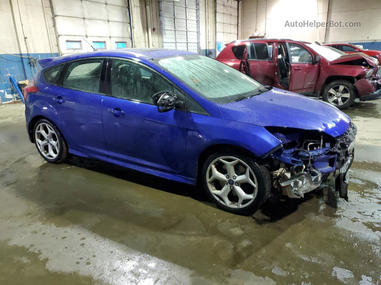 2013 Ford Focus St Синий vin: 1FADP3L94DL295445