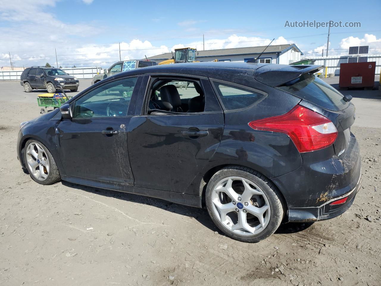 2013 Ford Focus St Черный vin: 1FADP3L96DL158913