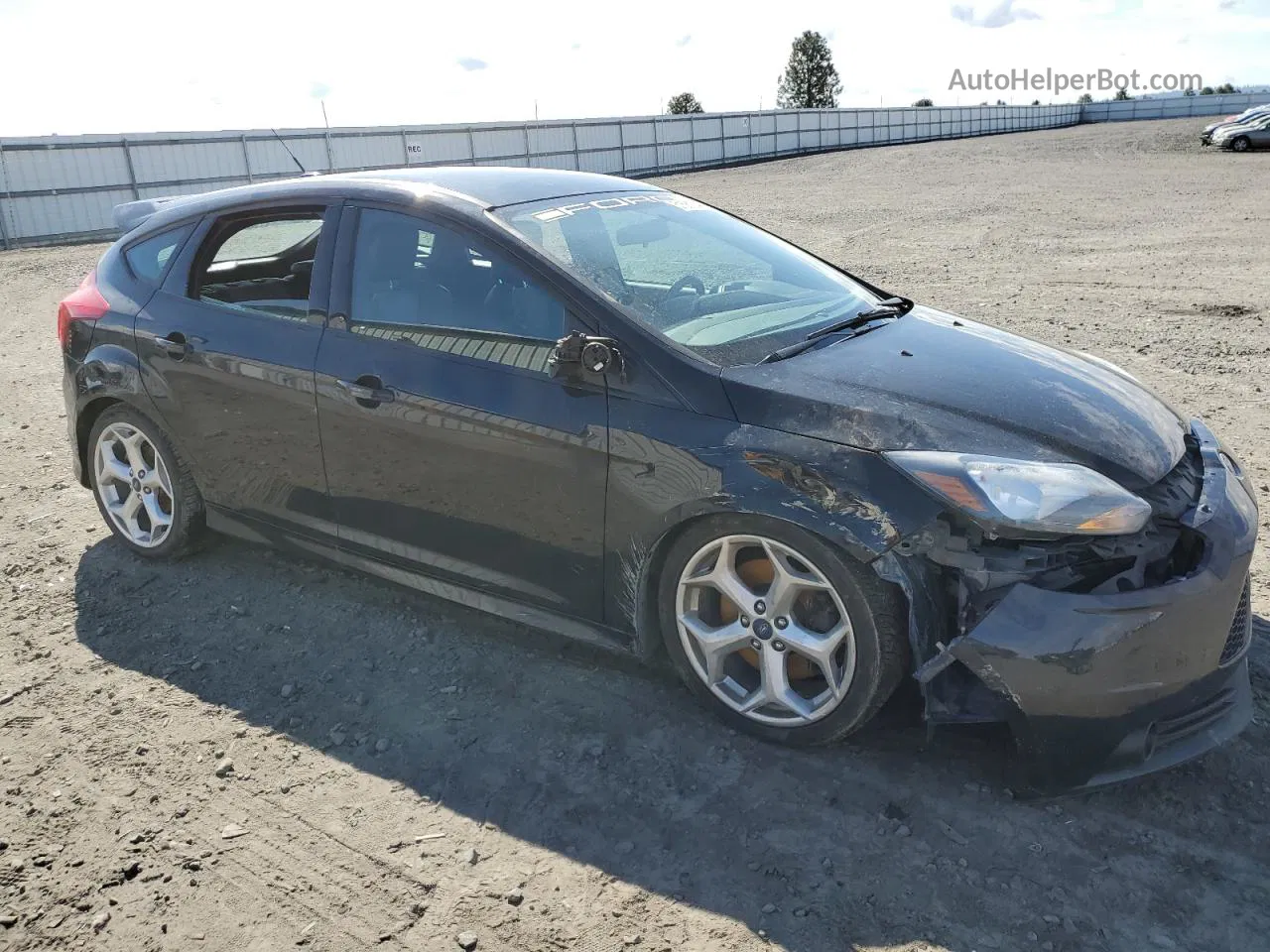 2013 Ford Focus St Черный vin: 1FADP3L96DL158913