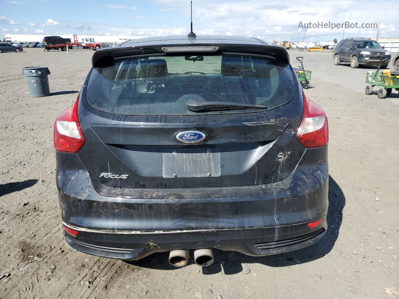 2013 Ford Focus St Черный vin: 1FADP3L96DL158913