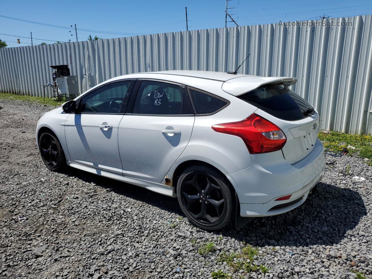 2013 Ford Focus St White vin: 1FADP3L96DL229964