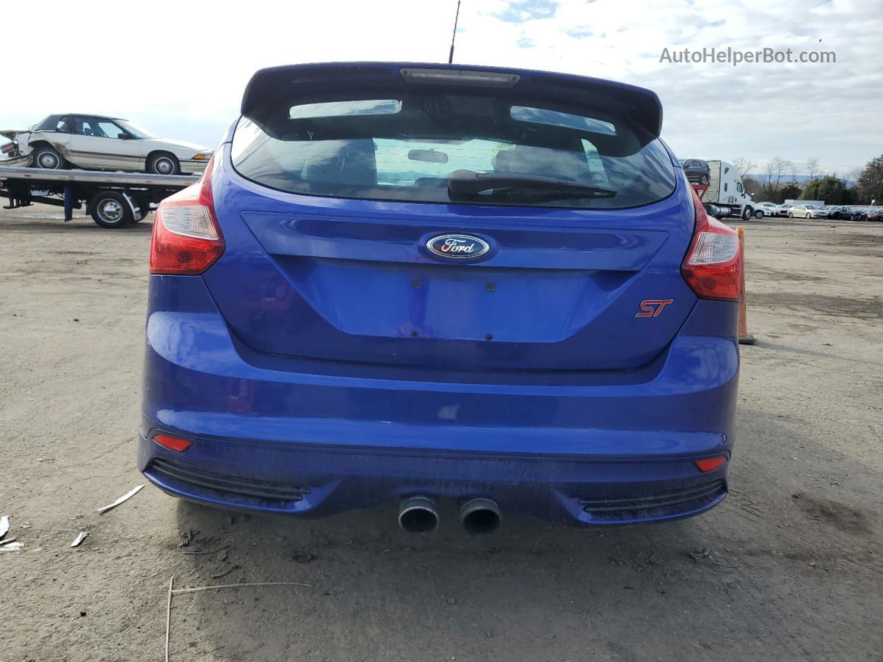 2013 Ford Focus St Синий vin: 1FADP3L96DL330311