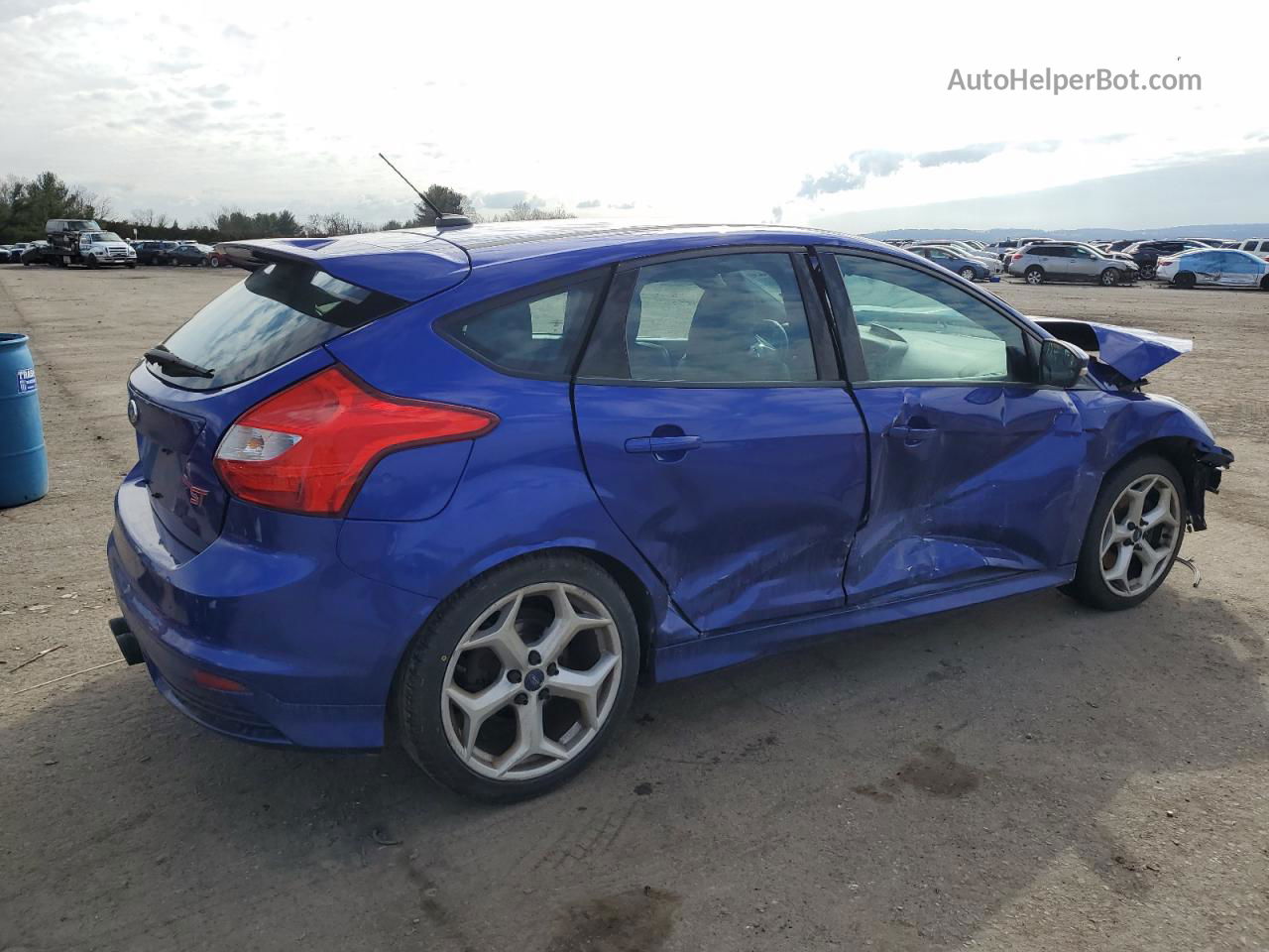 2013 Ford Focus St Blue vin: 1FADP3L96DL330311