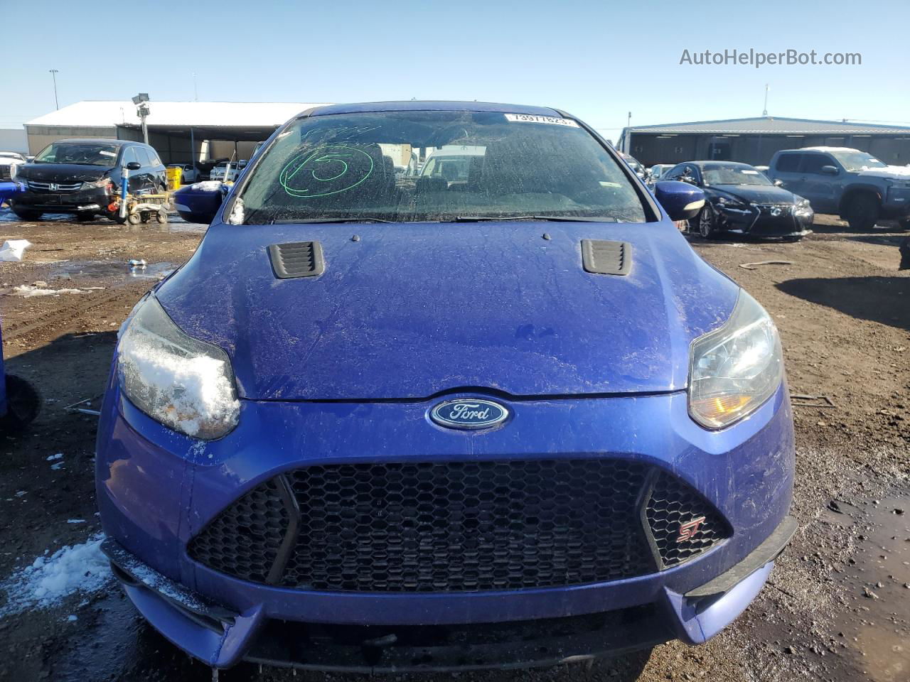 2013 Ford Focus St Blue vin: 1FADP3L96DL351580