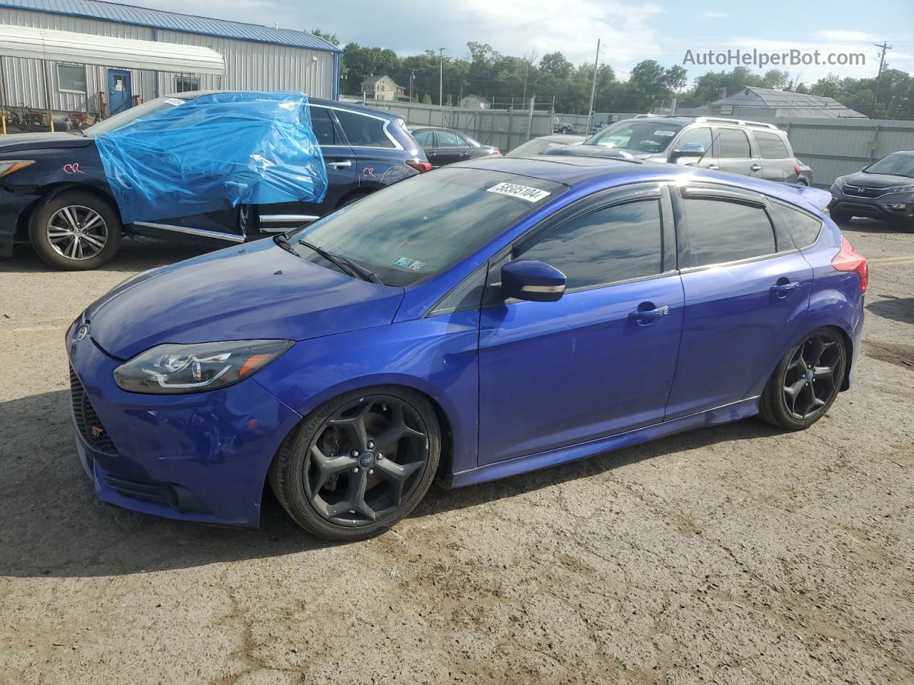 2014 Ford Focus St Blue vin: 1FADP3L96EL291379