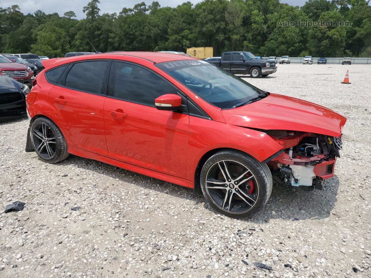 2017 Ford Focus St Red vin: 1FADP3L96HL307875