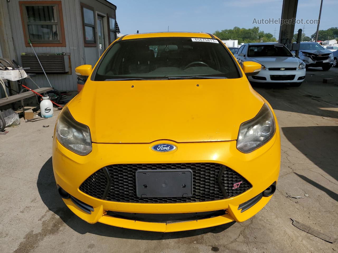 2013 Ford Focus St Желтый vin: 1FADP3L97DL206743