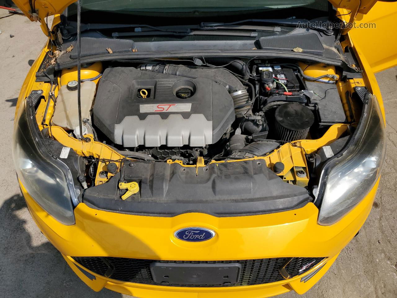 2013 Ford Focus St Желтый vin: 1FADP3L97DL206743