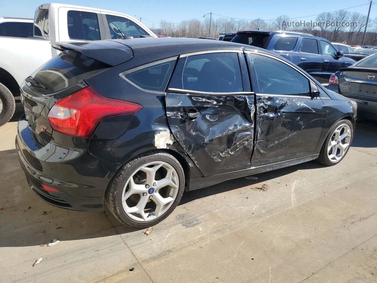 2013 Ford Focus St Black vin: 1FADP3L97DL232646