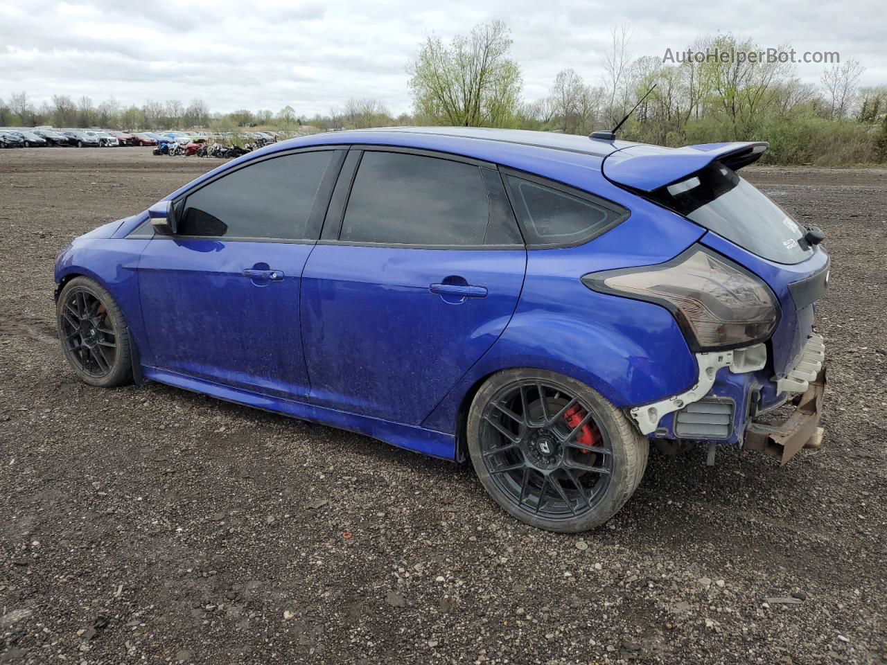 2014 Ford Focus St Blue vin: 1FADP3L97EL389210