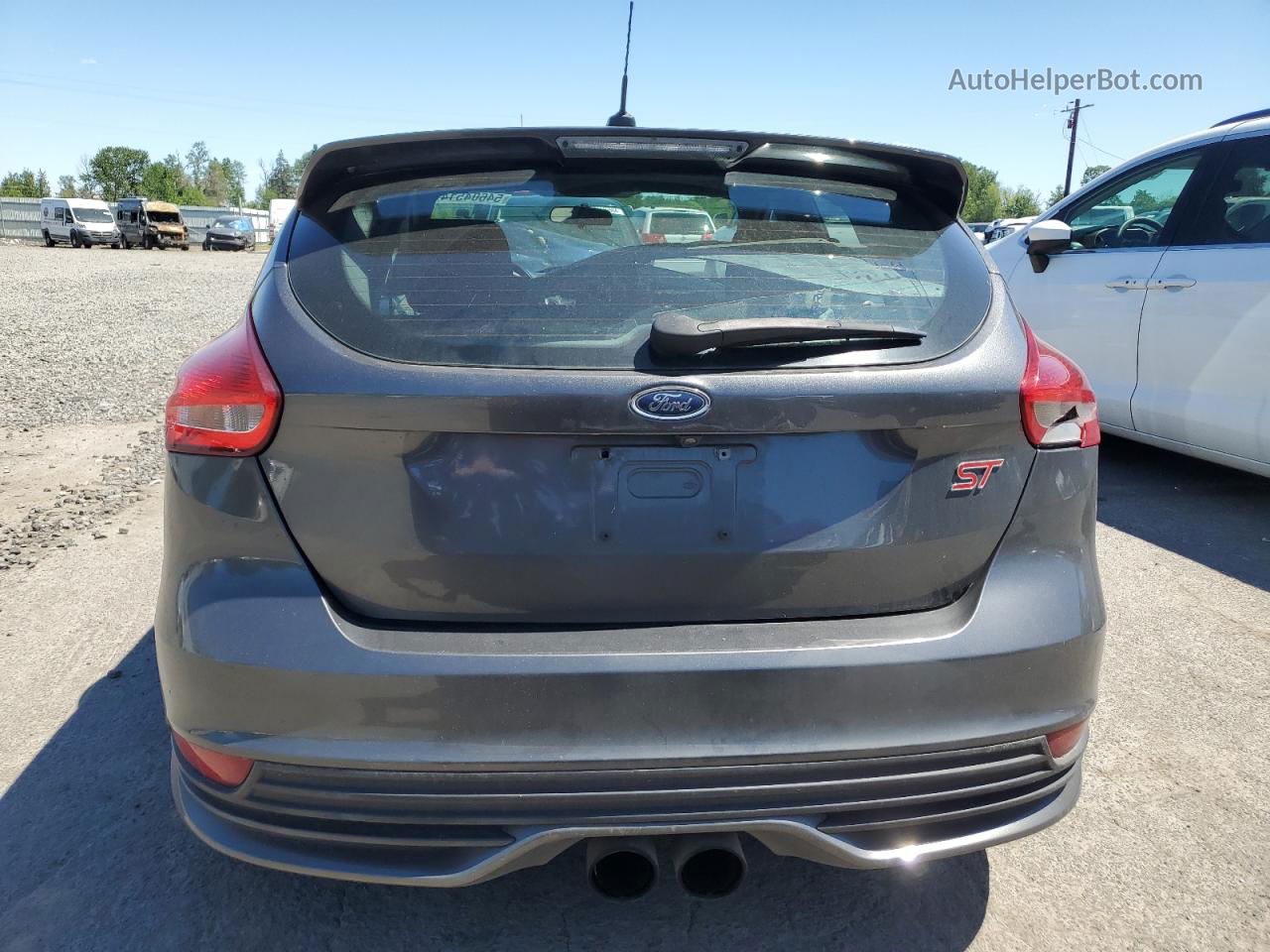 2018 Ford Focus St Gray vin: 1FADP3L97JL271393