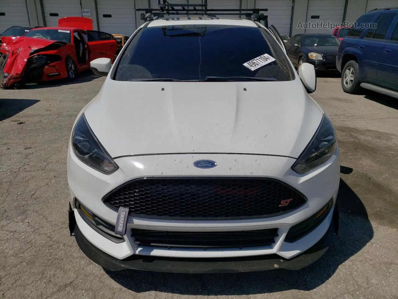 2018 Ford Focus St White vin: 1FADP3L97JL330328