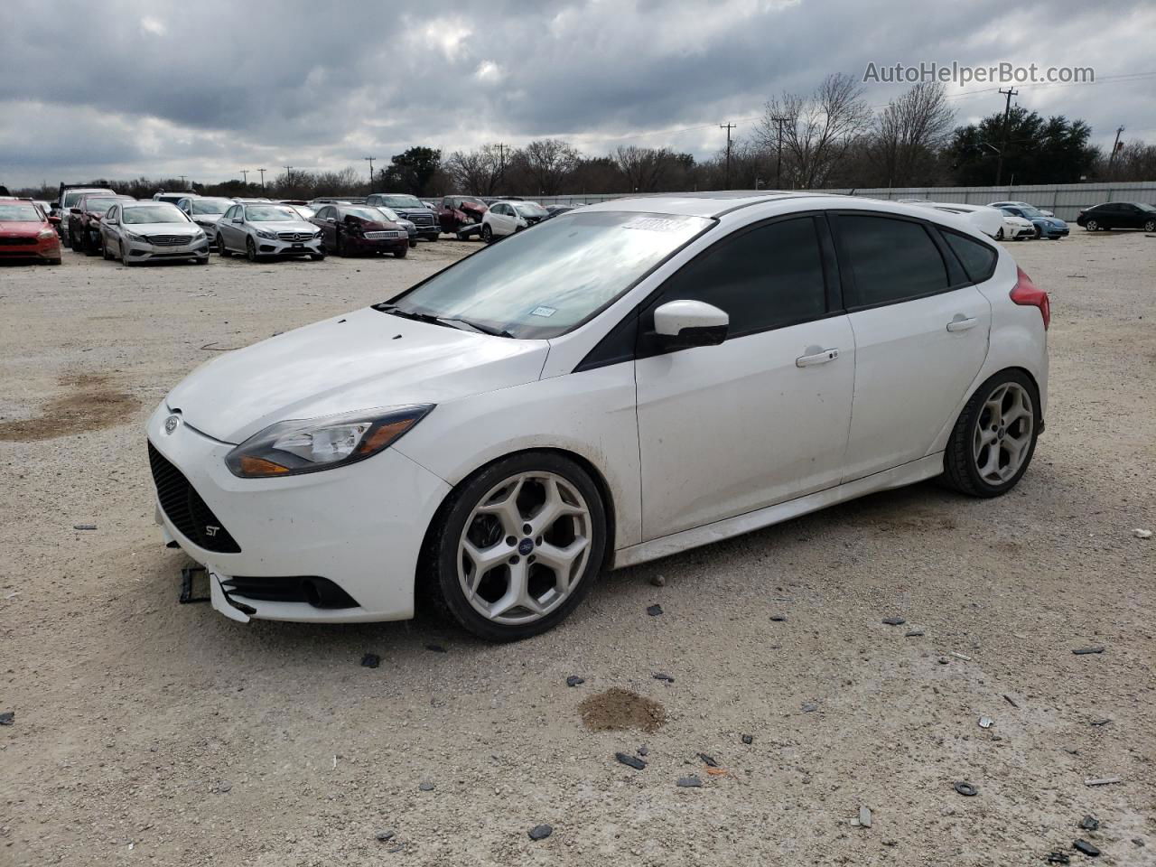 2013 Ford Focus St White vin: 1FADP3L98DL136105