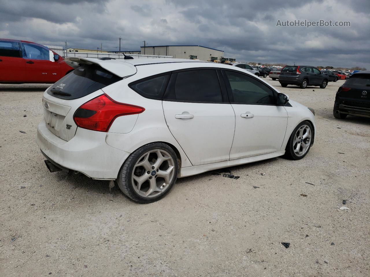 2013 Ford Focus St White vin: 1FADP3L98DL136105