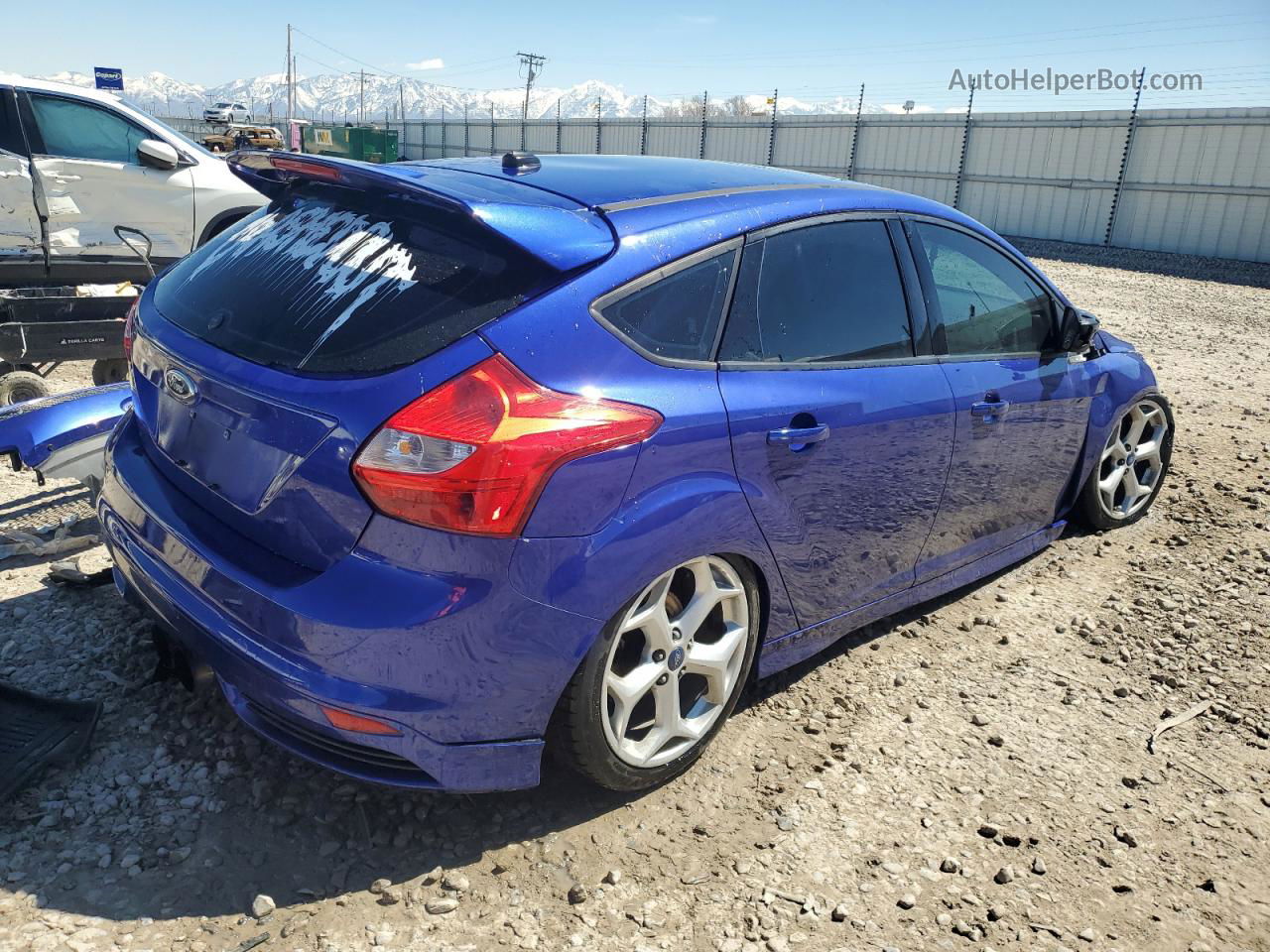 2014 Ford Focus St Blue vin: 1FADP3L99EL212416