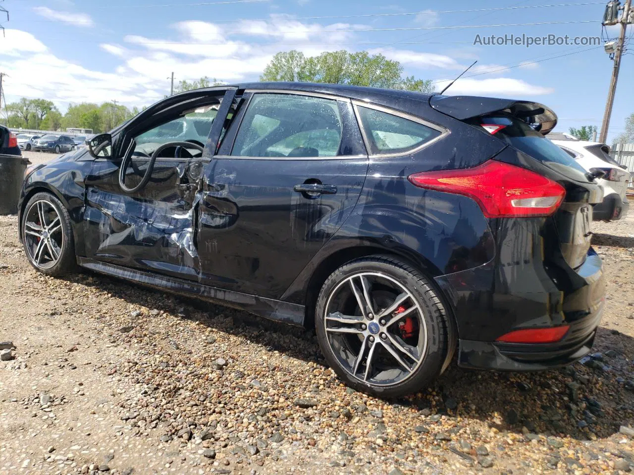 2017 Ford Focus St Black vin: 1FADP3L99HL263547