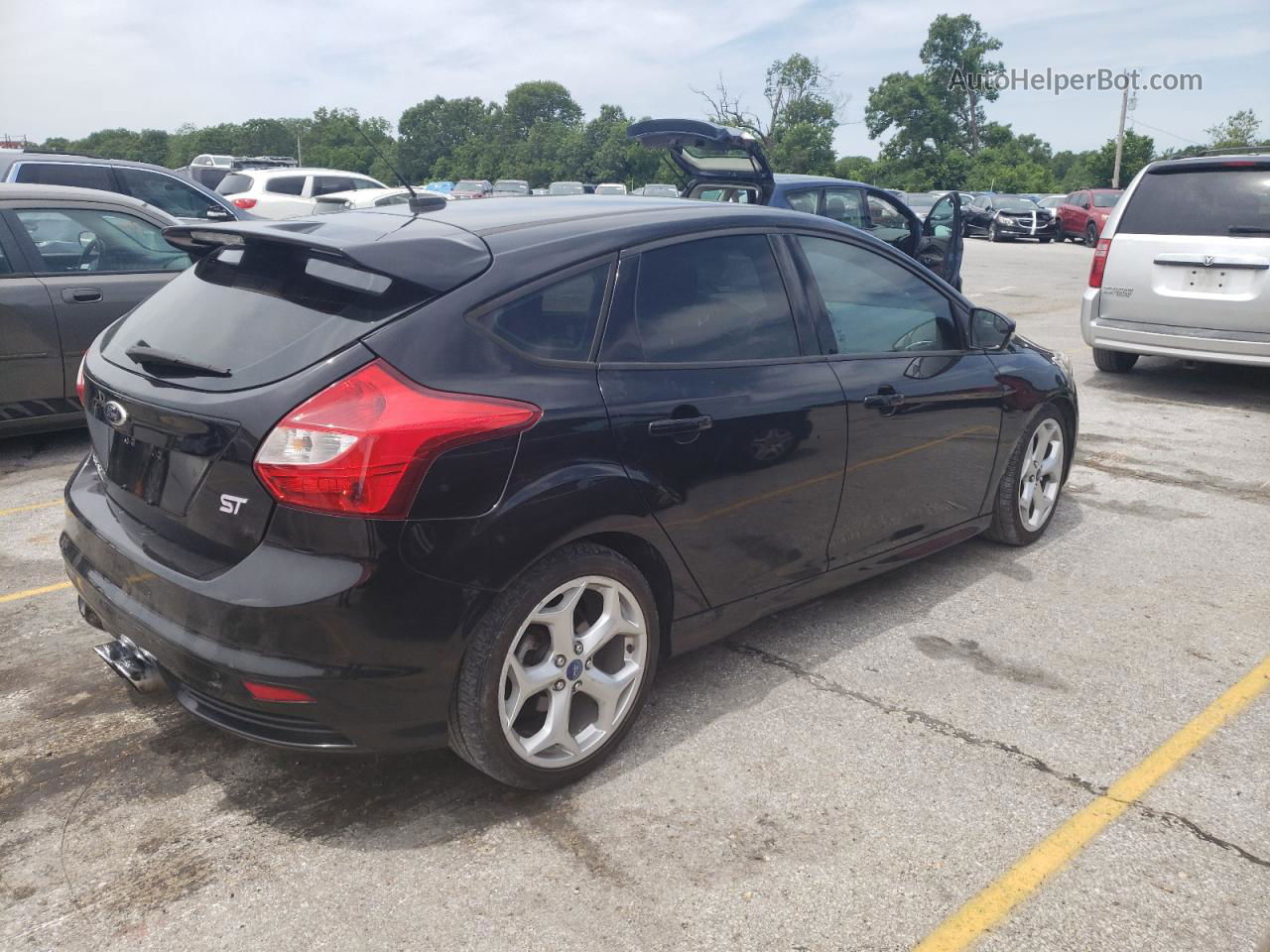 2013 Ford Focus St Black vin: 1FADP3L9XDL183894