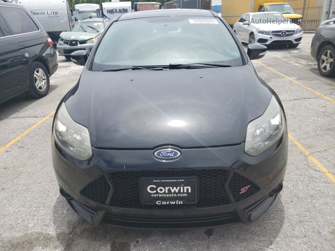 2013 Ford Focus St Black vin: 1FADP3L9XDL183894