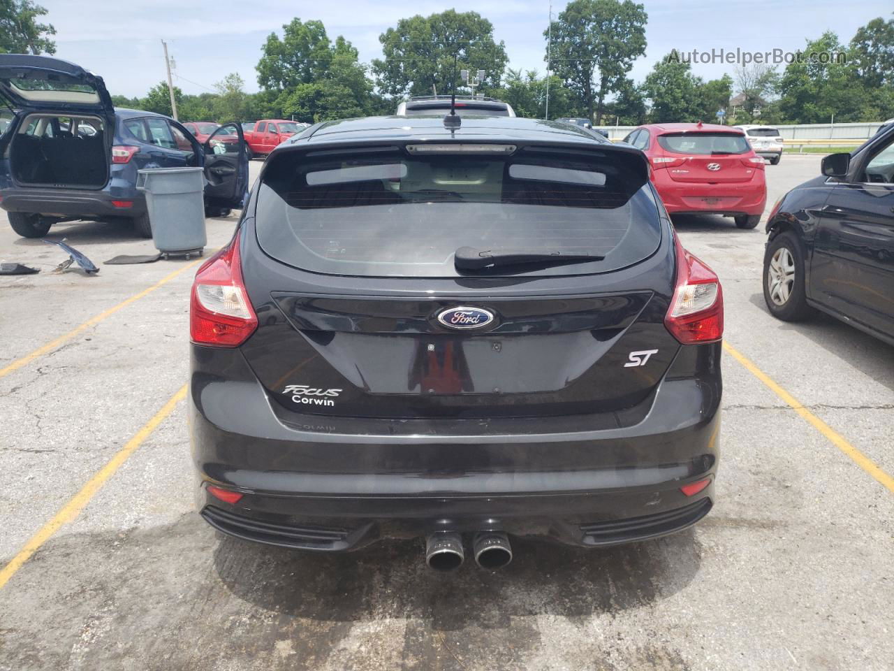 2013 Ford Focus St Black vin: 1FADP3L9XDL183894