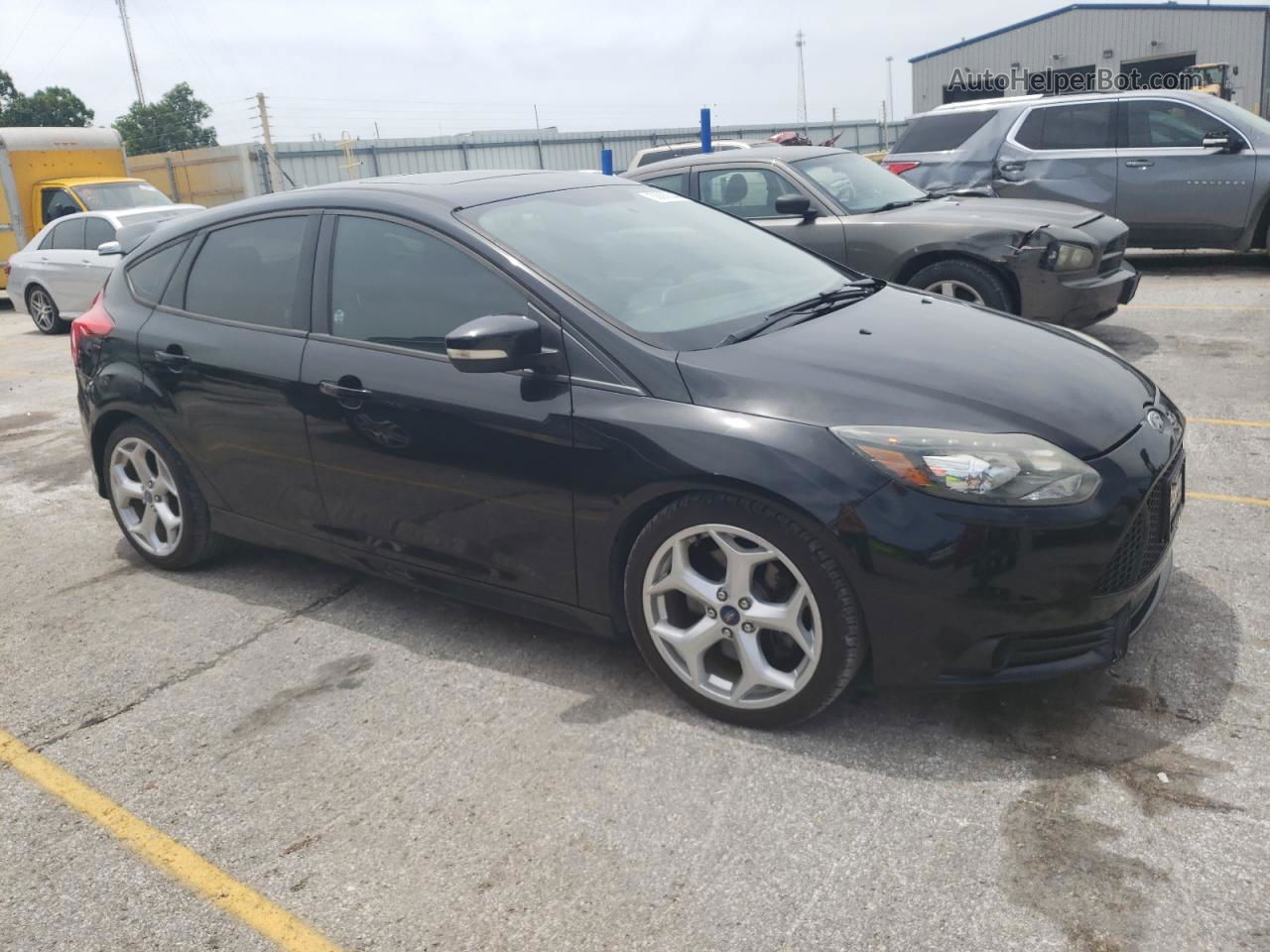 2013 Ford Focus St Black vin: 1FADP3L9XDL183894