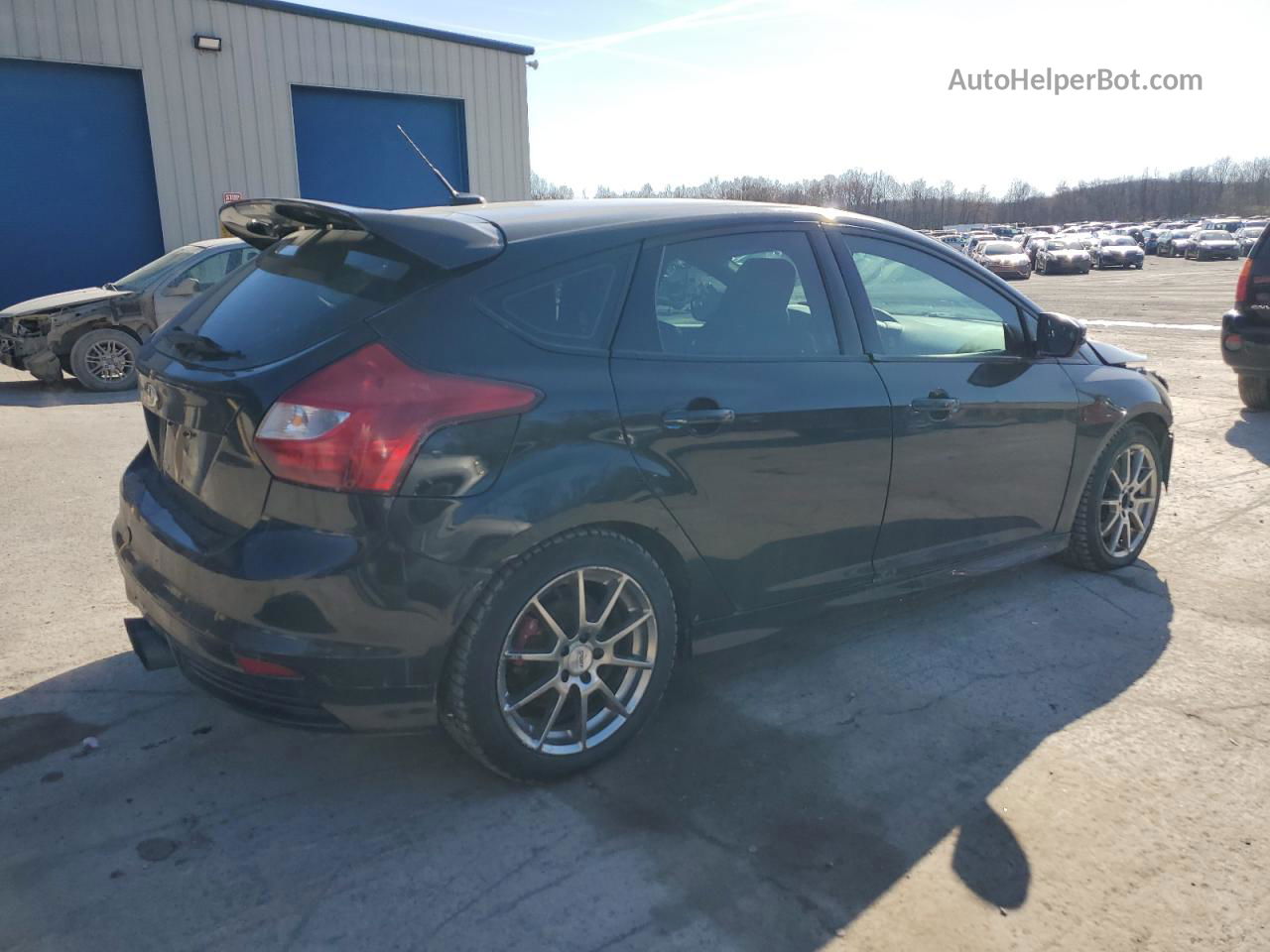 2014 Ford Focus St Черный vin: 1FADP3L9XEL346948