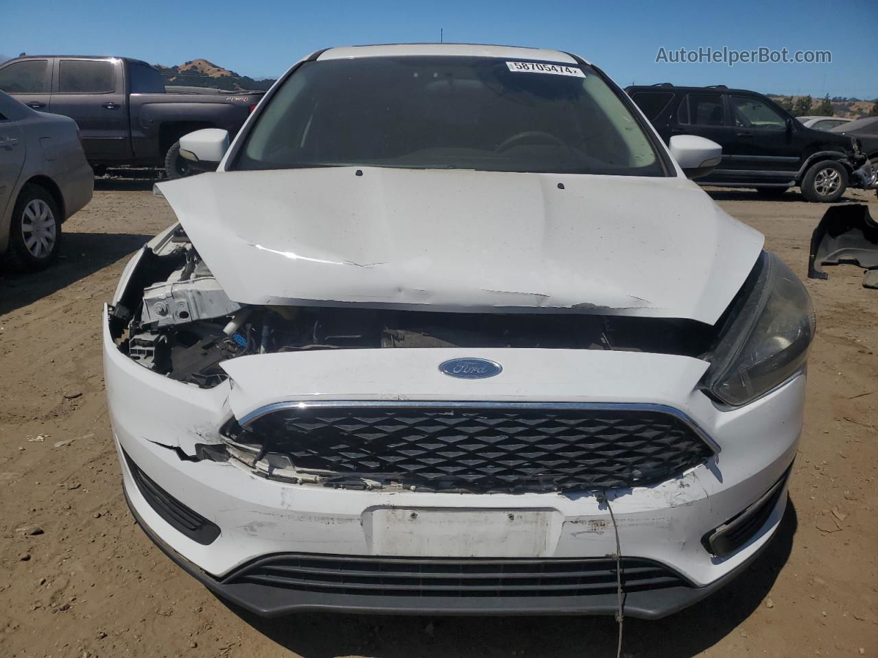 2017 Ford Focus Sel White vin: 1FADP3M22HL304053