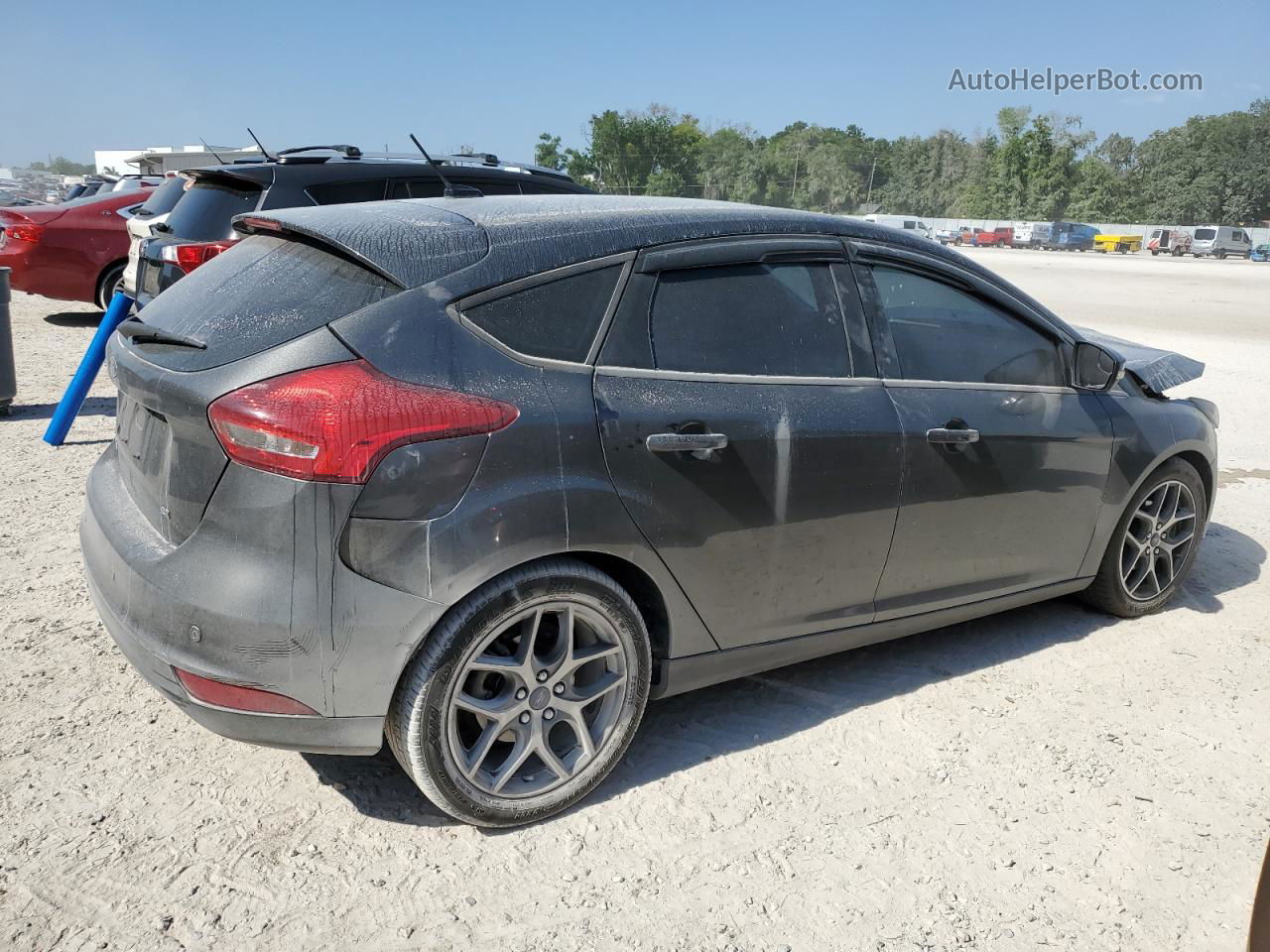 2017 Ford Focus Sel Gray vin: 1FADP3M25HL249646